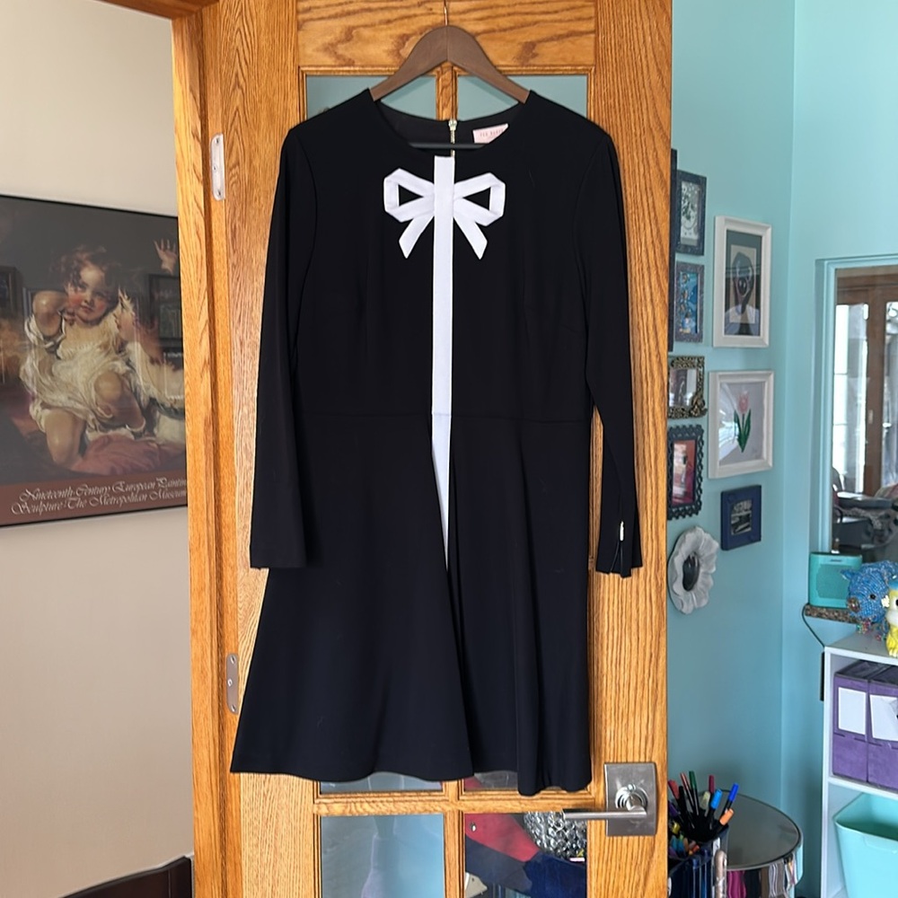 Ted  Bake bow dress Black TB 5 US 12 NWOT Large